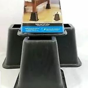 Bed Risers 4 Pack by Mainstays- Raises Bed 5.25 In